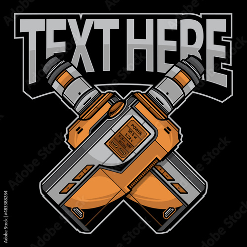 vape shop vector logo