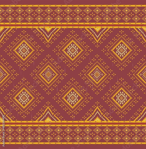 Folk embroidery,ethnic abstract .Seamless geometric pattern in tribal, and Mexican style.Aztec geometric art ornament print.Design for carpet,wallpaper,clothing,wrapping,fabric,cover,textile