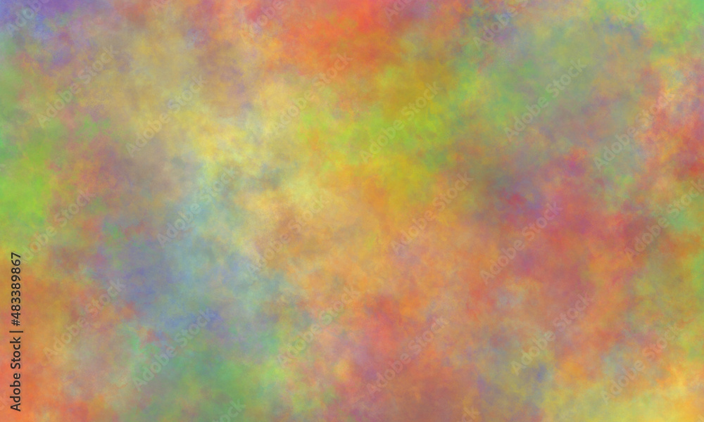 rainbow watercolor background with cloud texture