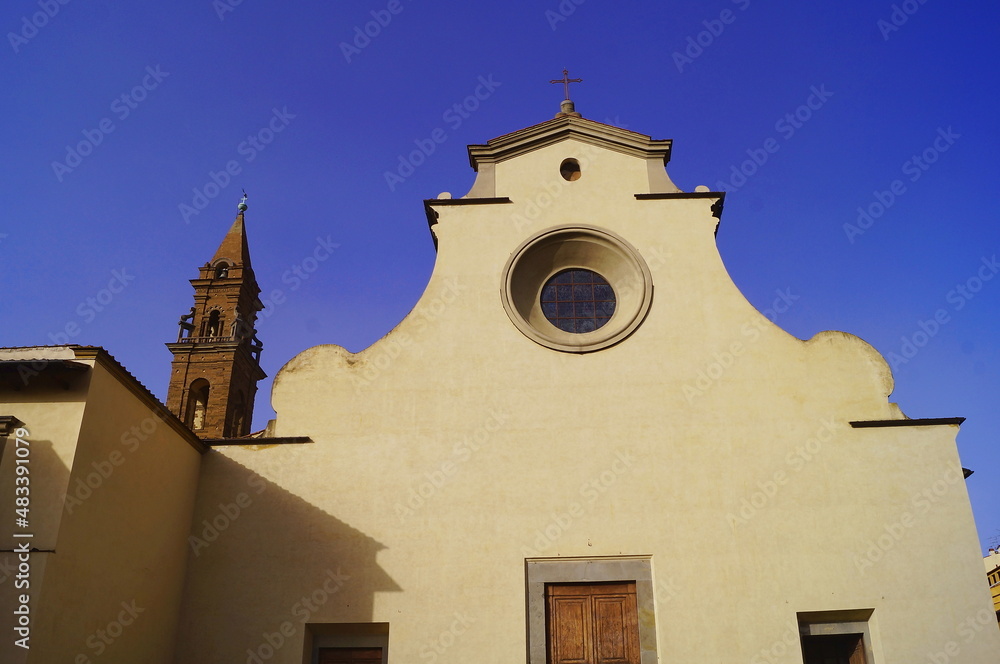 Facade of Santo Spirito church, Florence, Italy