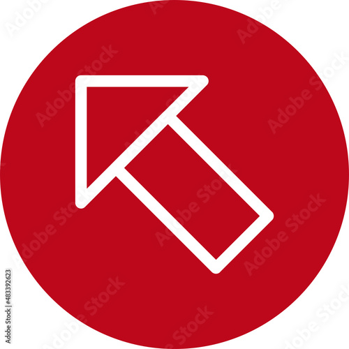 Upward Left Direction Icons