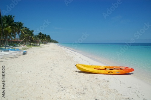 kayak on the beach © Jos