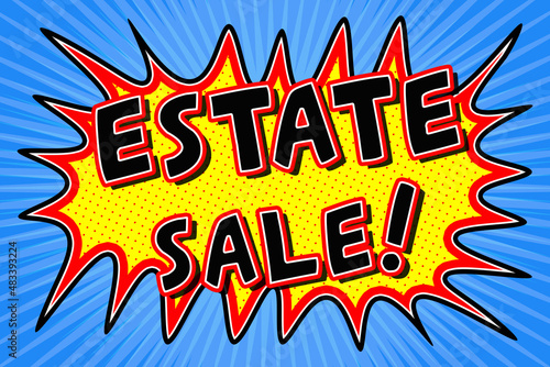 Estate Sale Sign Illustration