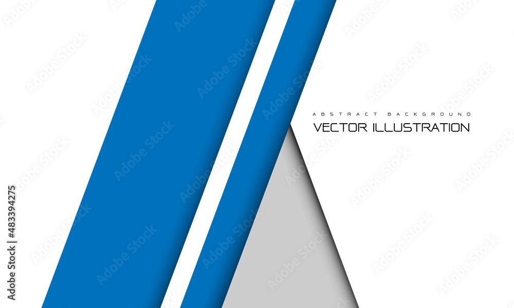 Abstract blue grey geometric on white design modern futuristic background vector Abstract blue grey geometric on white design modern futuristic background vector