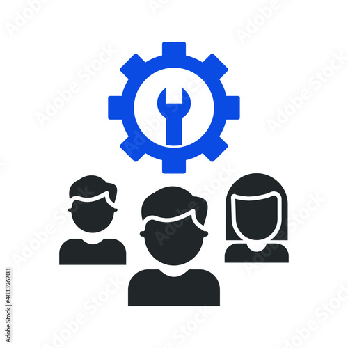 Team skill Isolated Vector icon which can easily modify or edit

