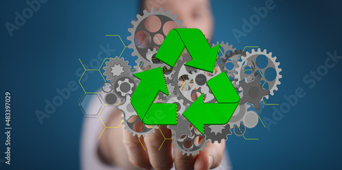 Mechanism green gears and c...