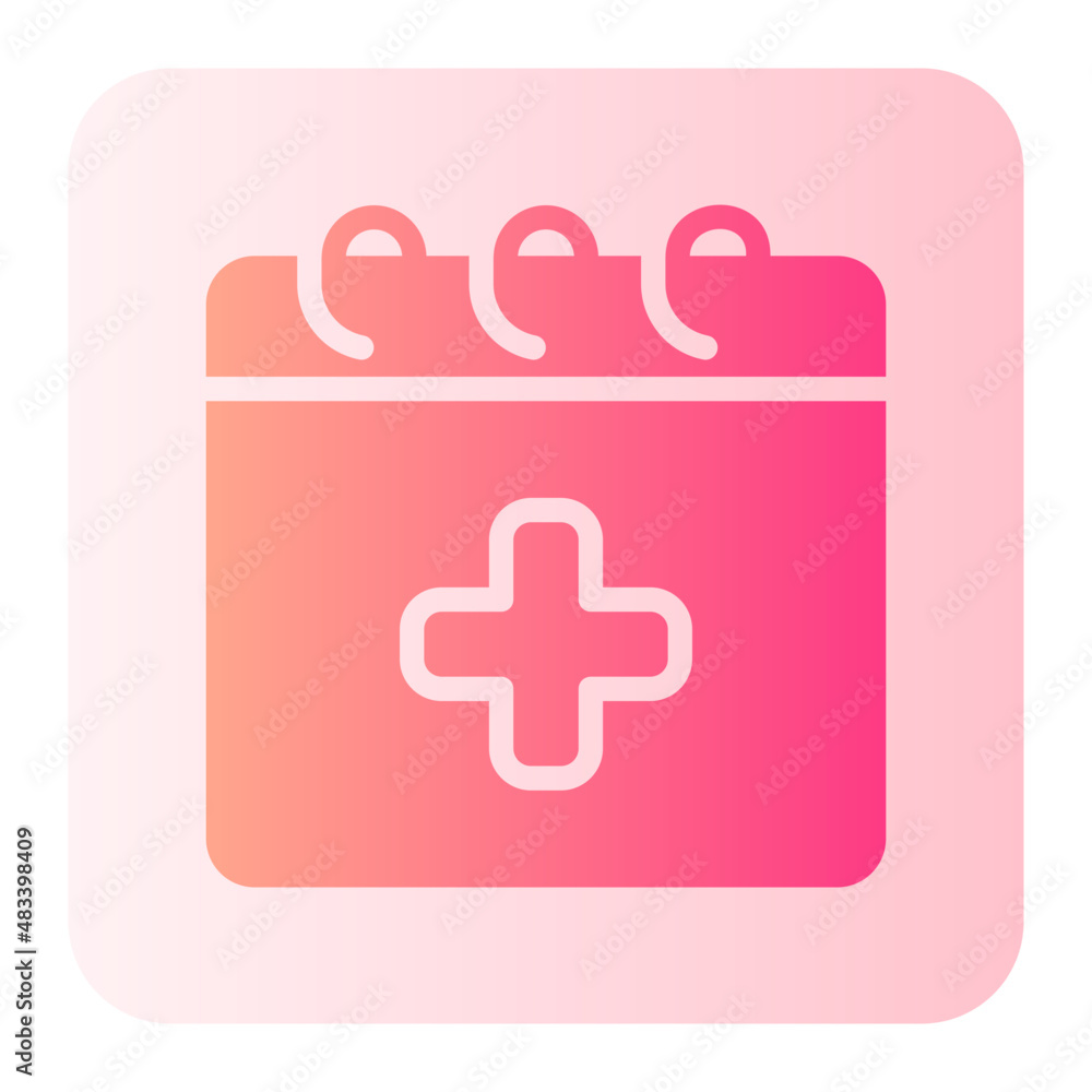 Fototapeta premium calendar gradient icon