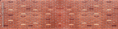Seamless Brick Pattern, red brick wall texture for background.