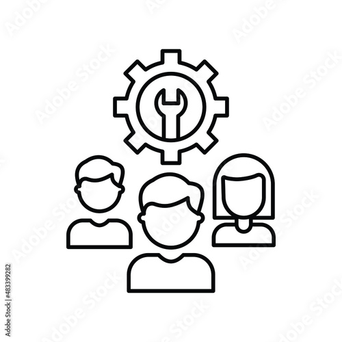 Team skill Isolated Vector icon which can easily modify or edit

