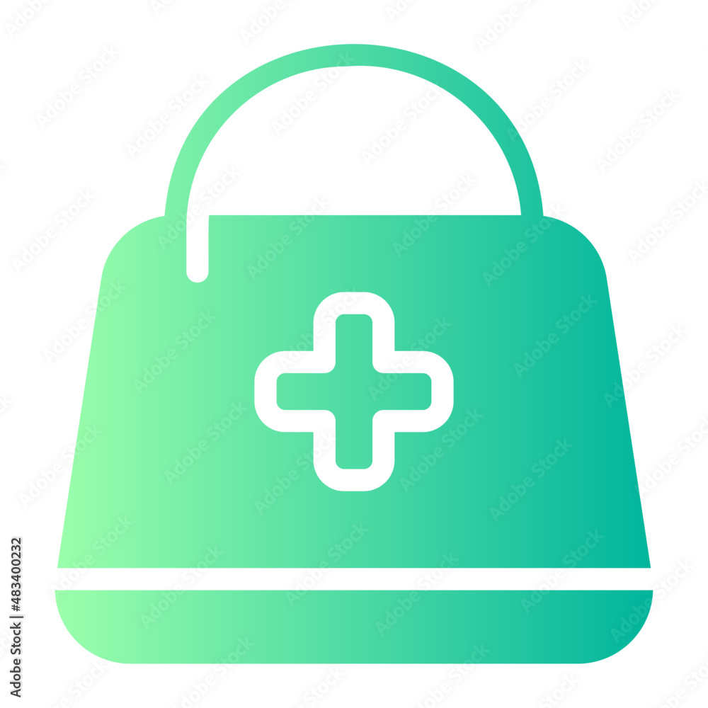 Obraz premium first aid kit gradient icon