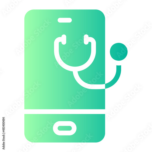 Telemedicine gradient icon