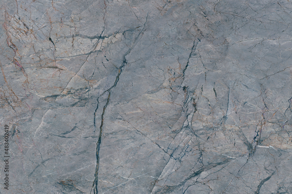 Fototapeta premium Blue marble texture background pattern top view. Tiles natural stone floor with high resolution. Luxury abstract patterns. Marbling design for banner, wallpaper, packaging design template