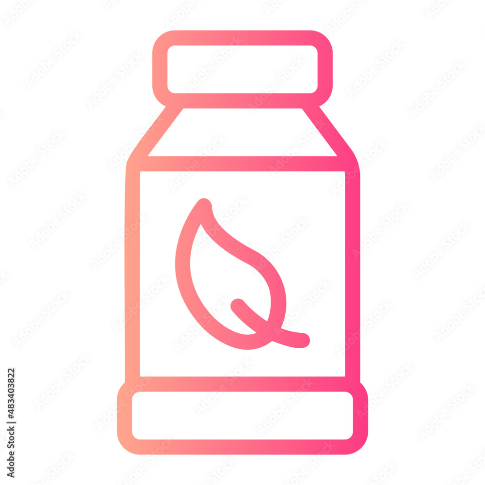 Fototapeta premium herbal gradient icon