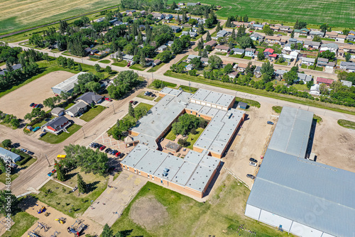 Aerial view of Aberdeen, Saskatchewan