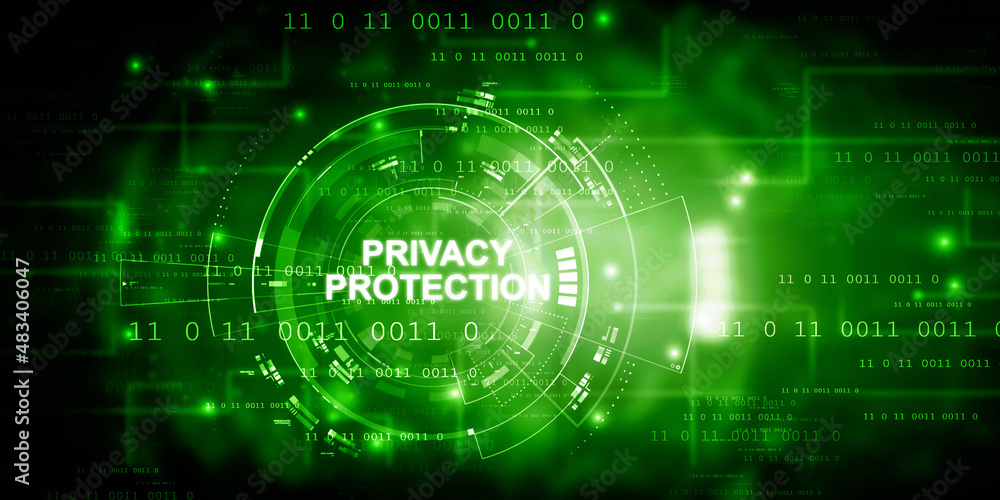 2d illustration privacy protection concept
