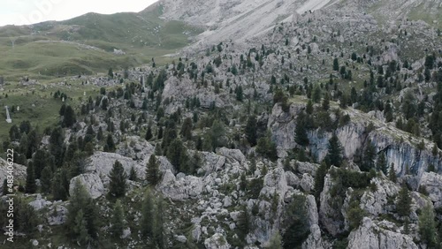 landscape in the Mountains, Rocks, drone