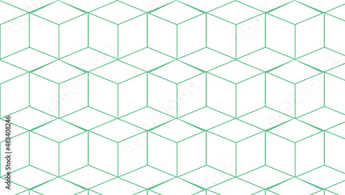 wallpaper and background with cube shapes. green.