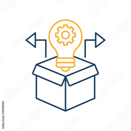 Box bulb Isolated Vector icon which can easily modify or edit

