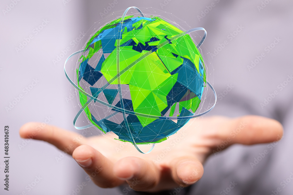Ecology and green environment concept - 3D rendering Ecology and green environment concept - 3D rendering