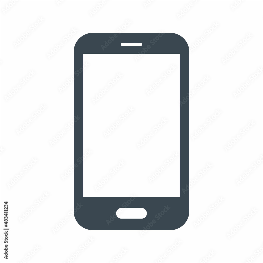 Mobile device icon. Vector and glyph Mobile device icon. Vector and glyph