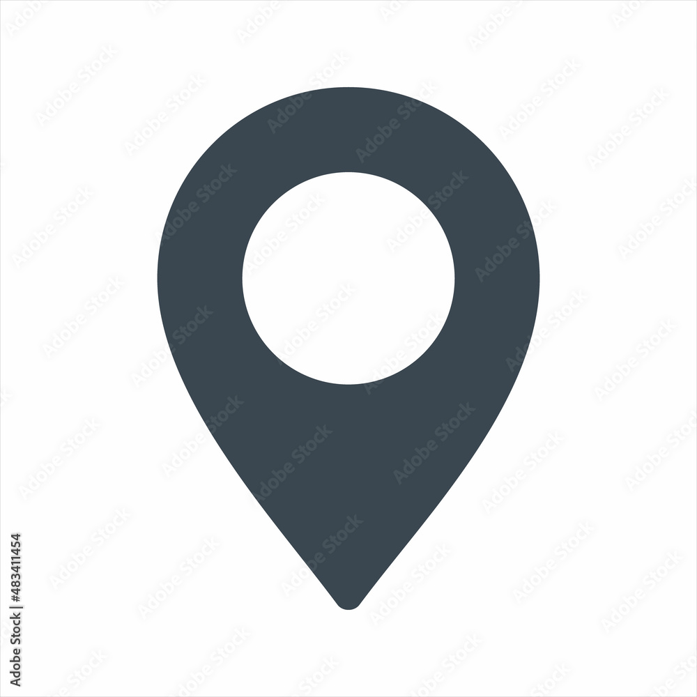 Location pin icon. Vector and glyph Location pin icon. Vector and glyph