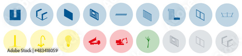 Construction site icons - Architecture content
