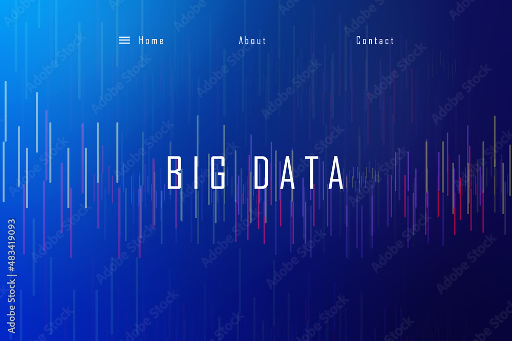 2d illustration abstract Big data 2d illustration abstract Big data