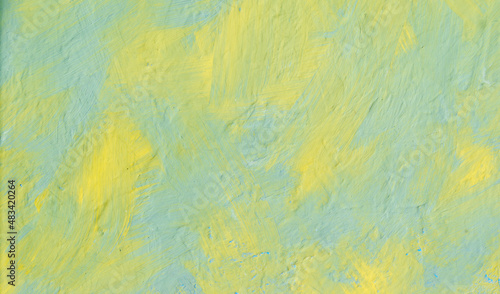 Yellow blue abstract natural background with spots.