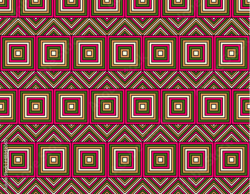 Diamond and square pattern texture based on south american indigenous art.