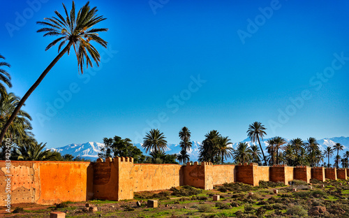 Les remparts de Marrakech,Maroc