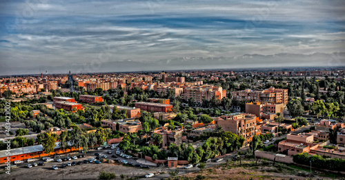 Panoramic view of Marrakech City