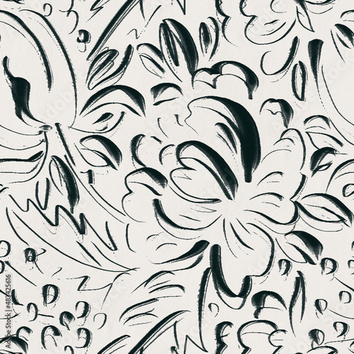 seamless pattern with flowers