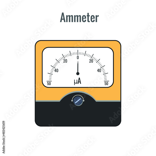 Ammeter is a physical device for measuring the current in the electrical circuit