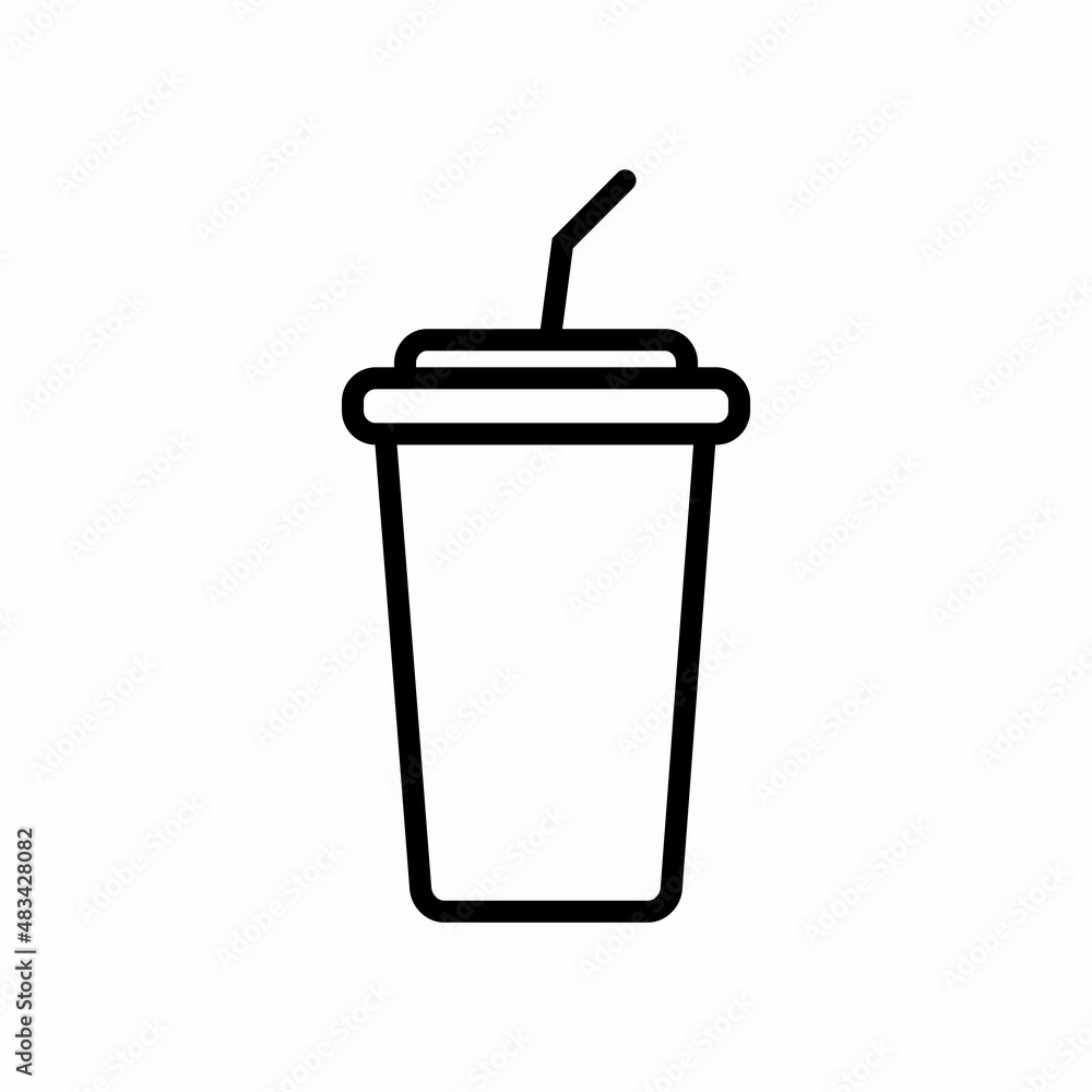 Drink Cup, Soft Drink Icon Design Vector Logo Template Illustration Sign And Symbol Drink Cup, Soft Drink Icon Design Vector Logo Template Illustration Sign And Symbol
