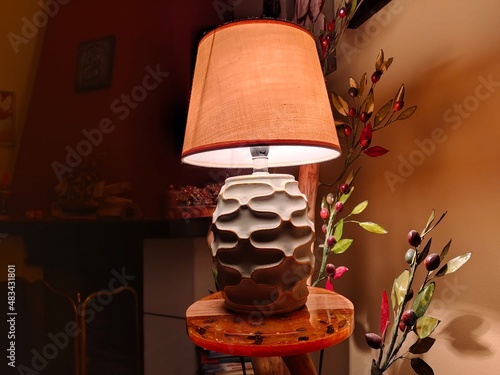 lamp on tree