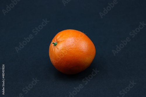 Orange on black background