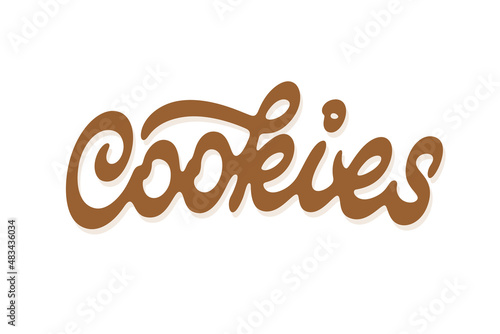 Cookies vector lettering