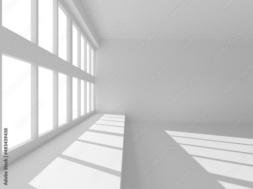 Obraz premium Abstract White Architecture Design Concept