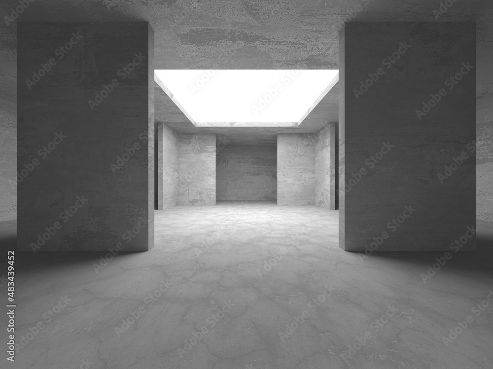 Abstract architecture interior background. Empty concrete room Abstract architecture interior background. Empty concrete room