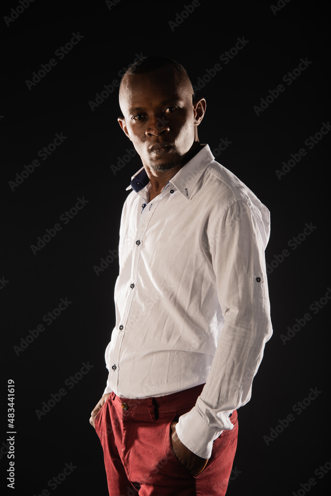Fototapeta premium Businessman in studio