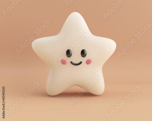 cute smiling shapes on background