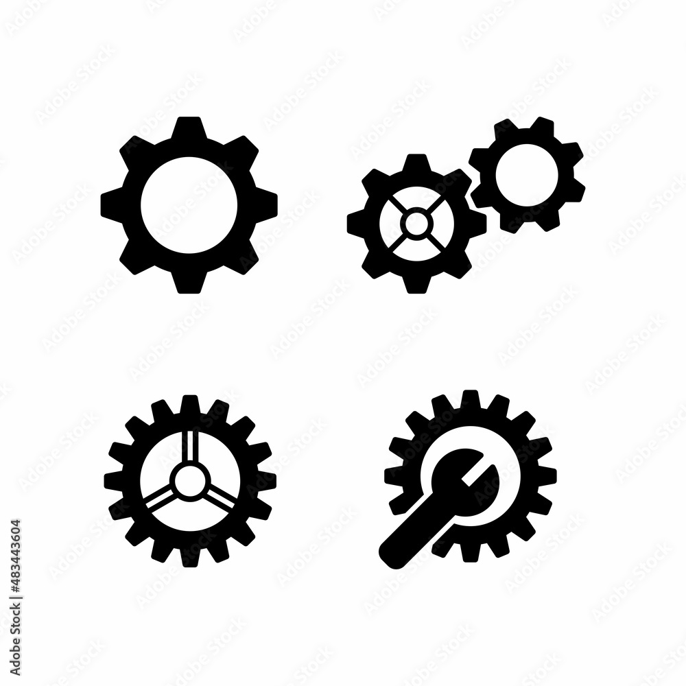 Gear Icon Design Vector Logo Template Illustration Sign And Symbol Gear Icon Design Vector Logo Template Illustration Sign And Symbol