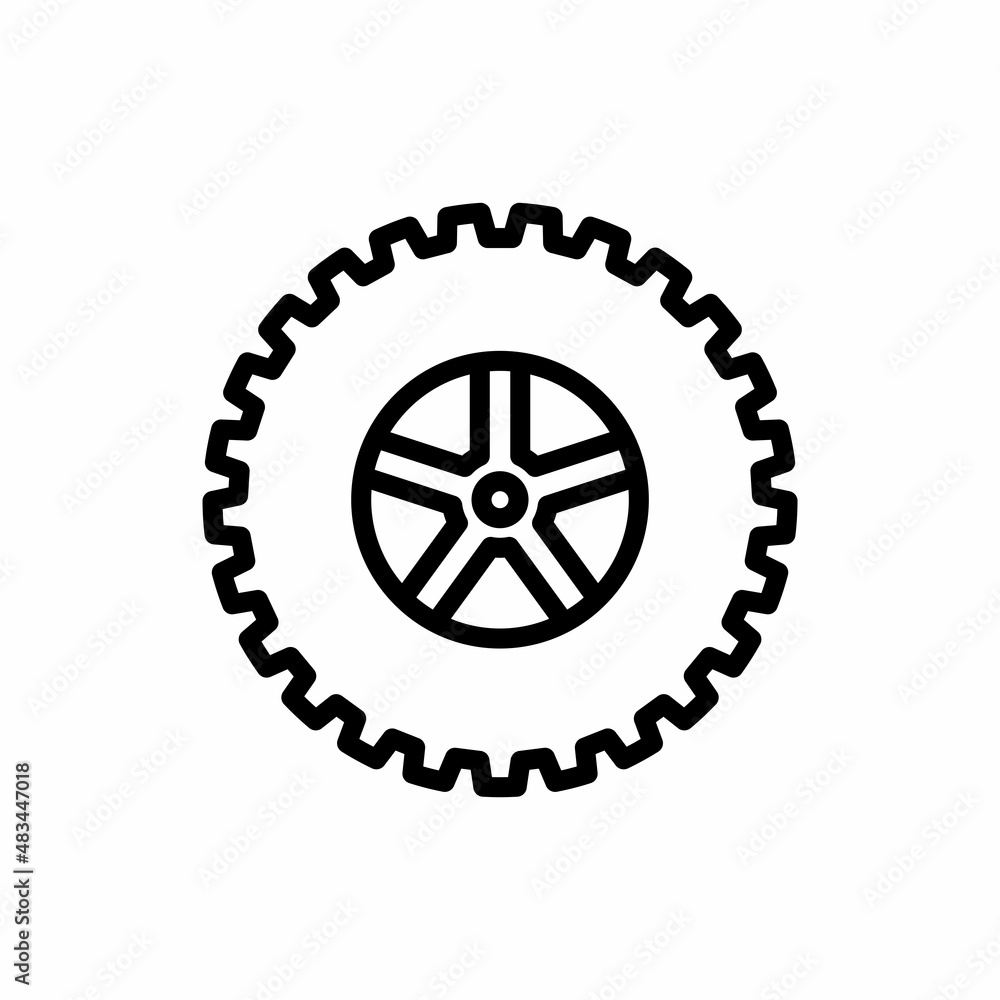 Tire Icon Design Vector Logo Template Illustration Sign And Symbol