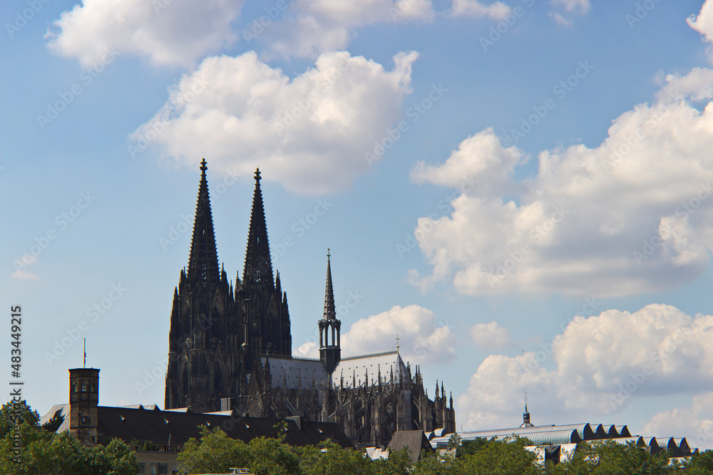View of Cologne Cathedral from the Rhine