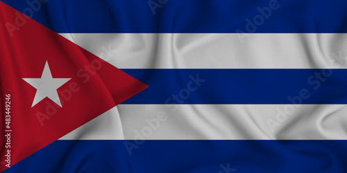 3D illustration of the flag of Cuba waving in the wind. Free Download 3D illustration of the flag of Cuba waving in the wind. - GFXLoad