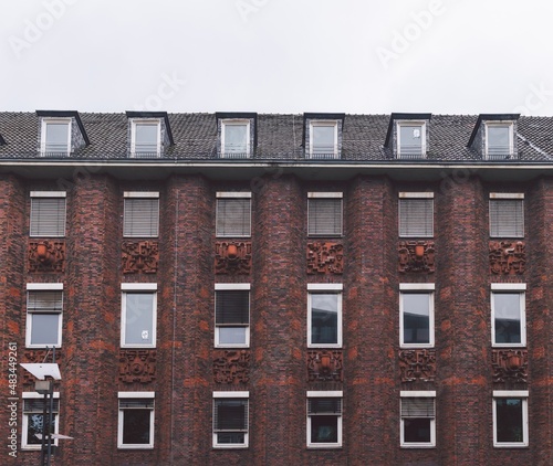 Obraz na płótnie Facade in Art deco architectural style on one of the city houses in Bochum, Germany w salonie