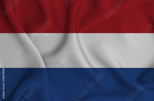 Free Download 3D illustration of the flag of Netherlands waving in the wind. - GFXLoad