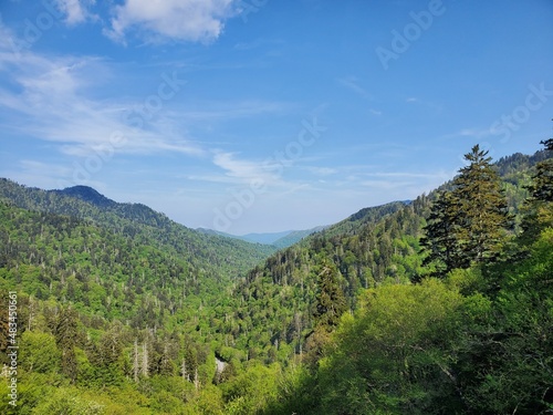 landscape with mountains and sky