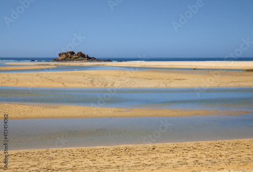 Beautiful Corrubedo Beach in Galicia, Spain photo