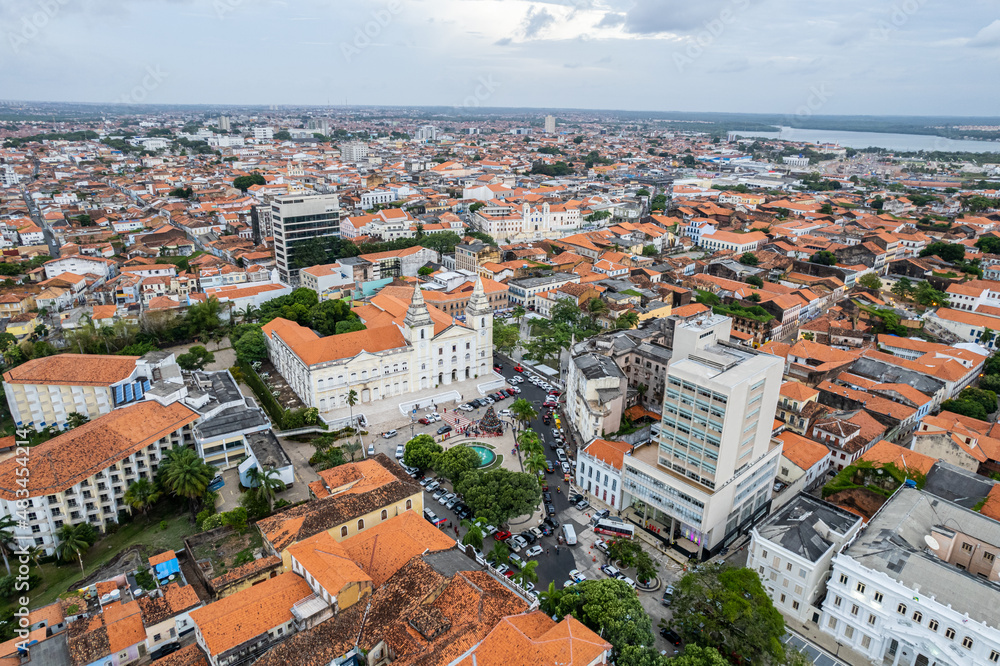 Downtown São Luís, Maranhão, Brazil. Northeast Brazil. Historic center ...